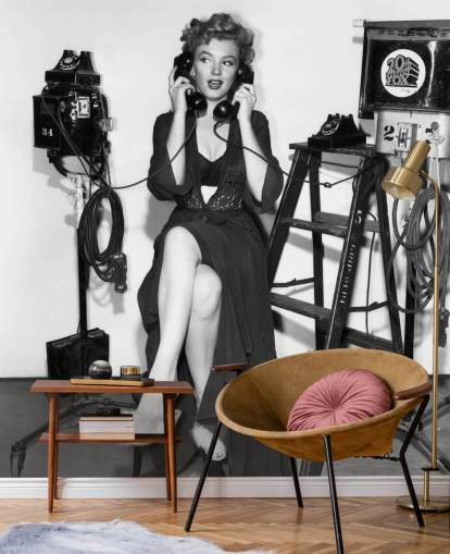 sort/hvid marilyn monroe tapetmaleri kaldet Marilyn Monroe (Don't Bother to Knock) til soveværelser og hjemmekontorer sort/hvid marilyn monroe tapetmaleri kaldet Marilyn Monroe (Don't Bother to Knock) til soveværelser og hjemmekontorer