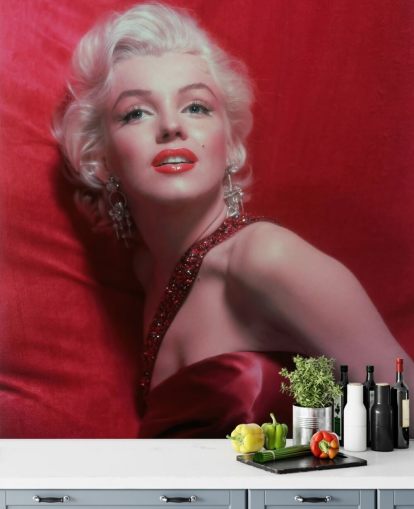 filmtapet vægmaleri kaldet Marilyn Monroe (Hvordan man gifter sig med en millionær) II til soveværelser og stuer filmtapet vægmaleri kaldet Marilyn Monroe (Hvordan man gifter sig med en millionær) II til soveværelser og stuer