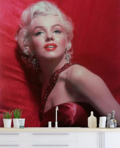 filmtapet vægmaleri kaldet Marilyn Monroe (Hvordan man gifter sig med en millionær) II til soveværelser og stuer filmtapet vægmaleri kaldet Marilyn Monroe (Hvordan man gifter sig med en millionær) II til soveværelser og stuer