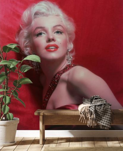 Filmtapete mit dem Titel Marilyn Monroe (How to Marry a Millionaire) II für Schlafzimmer und Wohnzimmer Filmtapete mit dem Titel Marilyn Monroe (How to Marry a Millionaire) II für Schlafzimmer und Wohnzimmer