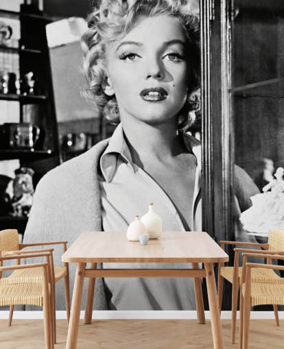 sort og hvid marilyn monroe tapet kaldet Marilyn Monroe (Niagara) til soveværelser, kontorer og biografrum sort og hvid marilyn monroe tapet kaldet Marilyn Monroe (Niagara) til soveværelser, kontorer og biografrum