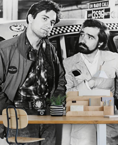 sort og hvid taxachauffør tapet kaldet Martin Scorsese & Robert De Niro (Taxachauffør) sort og hvid taxachauffør tapet kaldet Martin Scorsese & Robert De Niro (Taxachauffør)