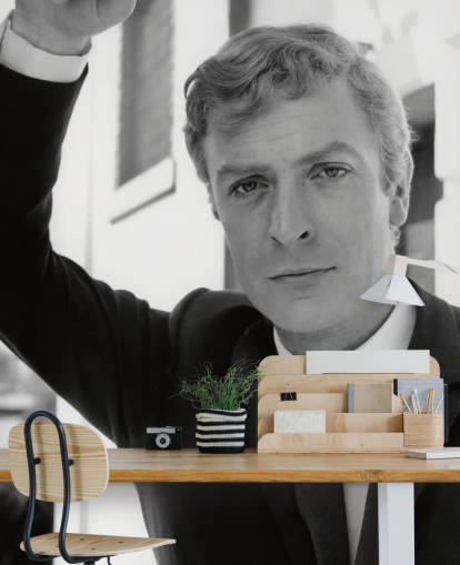 svart-hvitt alfie film tapet kalt Michael Caine (Alfie) for soverom, hjemmekontorer og stuer svart-hvitt alfie film tapet kalt Michael Caine (Alfie) for soverom, hjemmekontorer og stuer