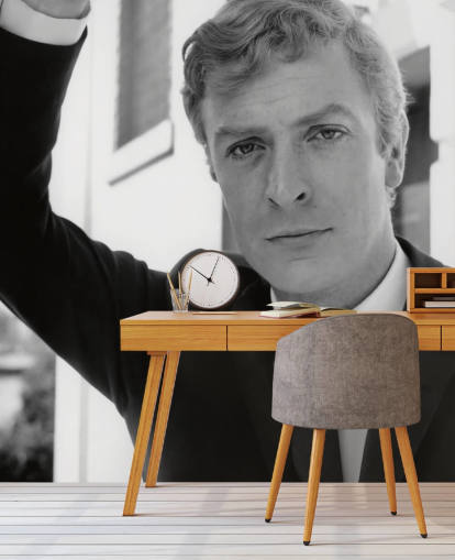 svartvit alfie film tapet som heter Michael Caine (Alfie) för sovrum, hemmakontor och vardagsrum