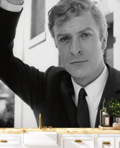 black and white alfie movie wallpaper called Michael Caine (Alfie) for bedrooms, home offices and living rooms
