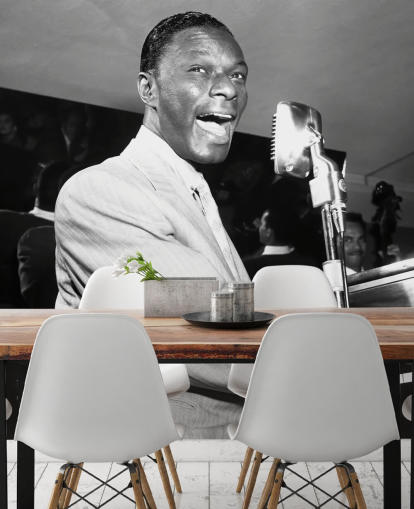 sort og hvid nat king cole tapetmaleri til hjem og virksomheder sort og hvid nat king cole tapetmaleri til hjem og virksomheder