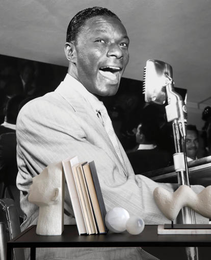 black and white nat king cole wallpaper mural for homes and businesses