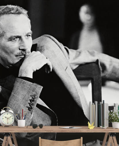 black and white paul newman wallpaper mural called Paul Newman (The Color of Money)