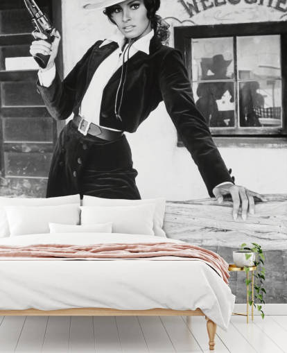 coloured raquel welch wallpaper mural called Raquel Welch (Bandolero) coloured raquel welch wallpaper mural called Raquel Welch (Bandolero)
