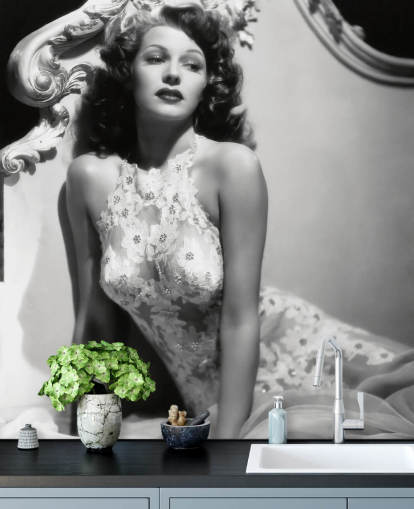 sort/hvid rita hayworth tapetmaleri kaldet Rita Hayworth (Du var aldrig Lovelier) sort/hvid rita hayworth tapetmaleri kaldet Rita Hayworth (Du var aldrig Lovelier)