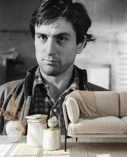carta da parati murale in bianco e nero con tassista chiamato Robert De Niro (Taxi Driver) carta da parati murale in bianco e nero con tassista chiamato Robert De Niro (Taxi Driver)