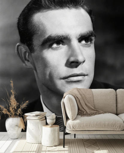 mustavalkoinen Sean Connery -seinämaalaus nimeltä Sean Connery (Another Time, Another Place) mustavalkoinen Sean Connery -seinämaalaus nimeltä Sean Connery (Another Time, Another Place)