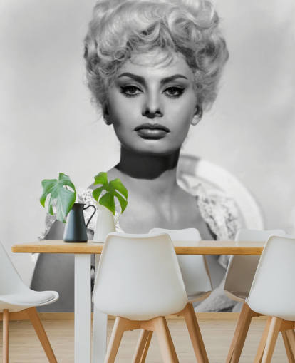 sort og hvid Sophia Loren tapet kaldet Sophia Loren (Heller i Pink Tights) til soveværelser og stuer sort og hvid Sophia Loren tapet kaldet Sophia Loren (Heller i Pink Tights) til soveværelser og stuer
