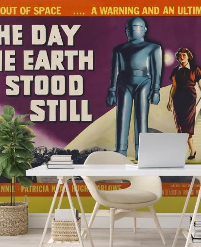 movie poster wall mural called The Day the Earth Stood Still for bedrooms, living rooms and home offices