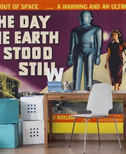 movie poster wall mural called The Day the Earth Stood Still for bedrooms, living rooms and home offices movie poster wall mural called The Day the Earth Stood Still for bedrooms, living rooms and home offices