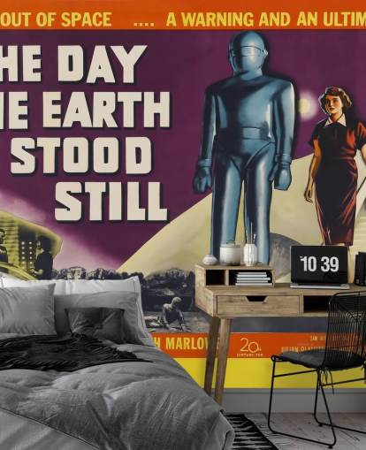 movie poster wall mural called The Day the Earth Stood Still for bedrooms, living rooms and home offices