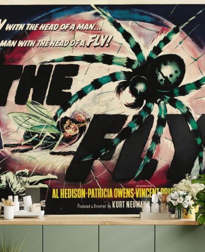 o mural de papel de parede Fly Movie Poster para quartos, escritórios e empresas