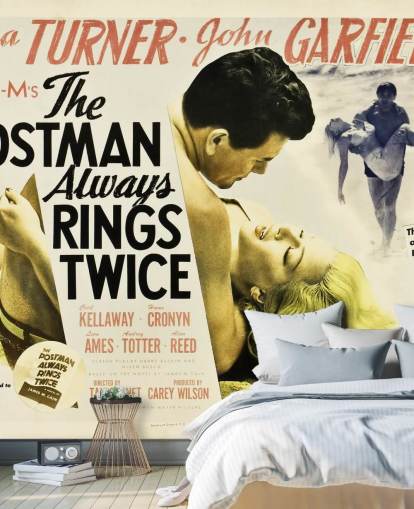 movie poster wallpaper mural called The Postman Always Rings Twice for living rooms and bedrooms