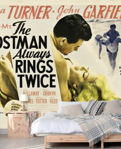 movie poster wallpaper mural called The Postman Always Rings Twice for living rooms and bedrooms