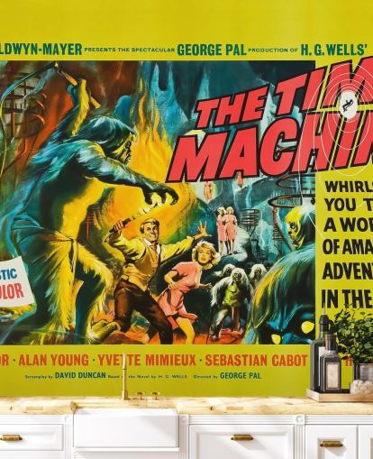 movie poster wall mural called The Time Machine for bedrooms, living rooms and cinema rooms