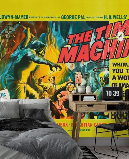 Filmplakat-Wandbild mit dem Titel The Time Machine für Schlafzimmer, Wohnzimmer und Kinoräume Filmplakat-Wandbild mit dem Titel The Time Machine für Schlafzimmer, Wohnzimmer und Kinoräume