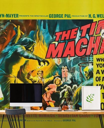filmplakat veggmaleri kalt The Time Machine for soverom, stuer og kinorom filmplakat veggmaleri kalt The Time Machine for soverom, stuer og kinorom