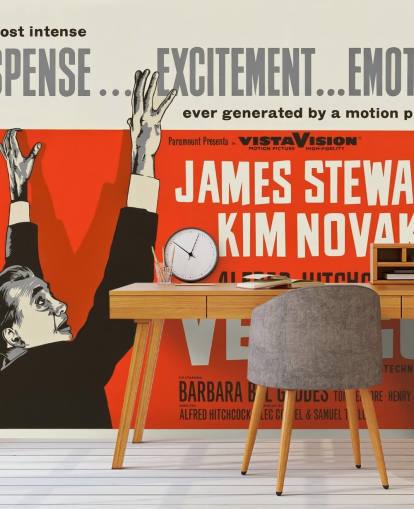 Filmplakat-Wandbild namens Vertigo für Schlafzimmer, Wohnzimmer und Kinoräume