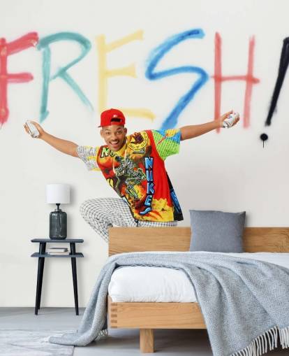 kleurrijke Will Smith muurschildering genaamd Will Smith (The Fresh Prince of Bel Air) kleurrijke Will Smith muurschildering genaamd Will Smith (The Fresh Prince of Bel Air)