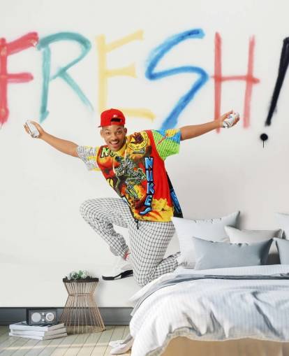 farverigt will smith tapetmaleri kaldet Will Smith (Den friske prins af Bel Air) farverigt will smith tapetmaleri kaldet Will Smith (Den friske prins af Bel Air)