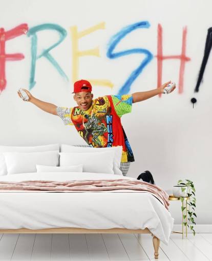 colorful will smith wallpaper mural called Will Smith (The Fresh Prince of Bel Air)