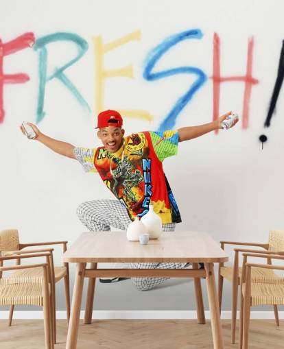 kleurrijke Will Smith muurschildering genaamd Will Smith (The Fresh Prince of Bel Air) kleurrijke Will Smith muurschildering genaamd Will Smith (The Fresh Prince of Bel Air)