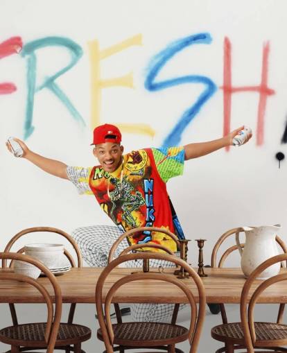 colorful will smith wallpaper mural called Will Smith (The Fresh Prince of Bel Air) colorful will smith wallpaper mural called Will Smith (The Fresh Prince of Bel Air)