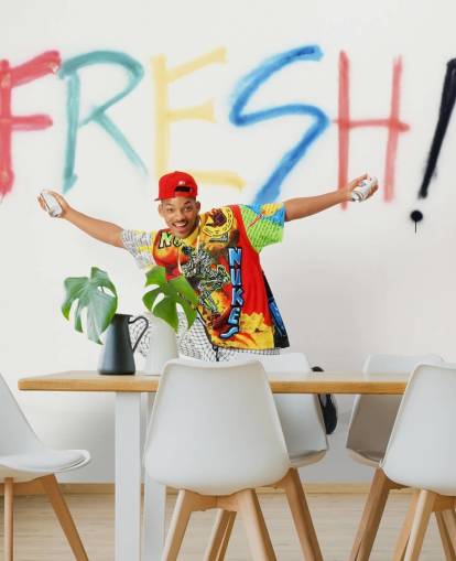 colorful will smith wallpaper mural called Will Smith (The Fresh Prince of Bel Air) colorful will smith wallpaper mural called Will Smith (The Fresh Prince of Bel Air)