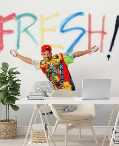 colorido mural de papel pintado de Will Smith llamado Will Smith (El Príncipe Fresco de Bel Air)