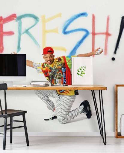 papier peint mural coloré de Will Smith intitulé Will Smith (Le Prince frais de Bel Air)