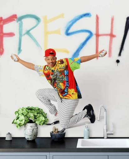 papier peint mural coloré de Will Smith intitulé Will Smith (Le Prince frais de Bel Air) papier peint mural coloré de Will Smith intitulé Will Smith (Le Prince frais de Bel Air)