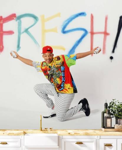 colorido mural de papel pintado de Will Smith llamado Will Smith (El Príncipe Fresco de Bel Air)