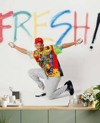 papier peint mural coloré de Will Smith intitulé Will Smith (Le Prince frais de Bel Air) papier peint mural coloré de Will Smith intitulé Will Smith (Le Prince frais de Bel Air)
