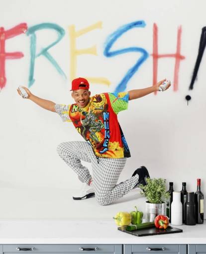 kleurrijke Will Smith muurschildering genaamd Will Smith (The Fresh Prince of Bel Air) kleurrijke Will Smith muurschildering genaamd Will Smith (The Fresh Prince of Bel Air)