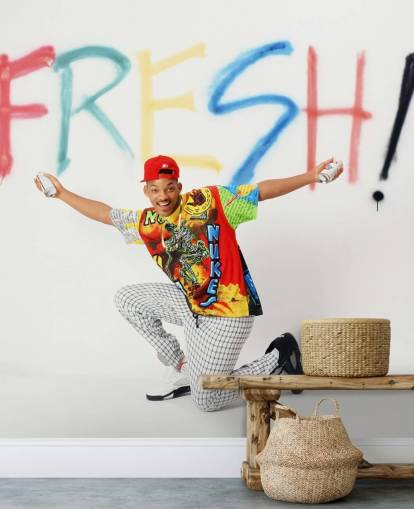 colorido mural de papel pintado de Will Smith llamado Will Smith (El Príncipe Fresco de Bel Air)