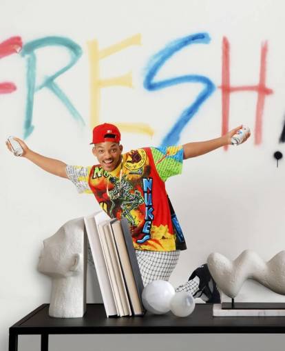 colorido mural de papel pintado de Will Smith llamado Will Smith (El Príncipe Fresco de Bel Air)