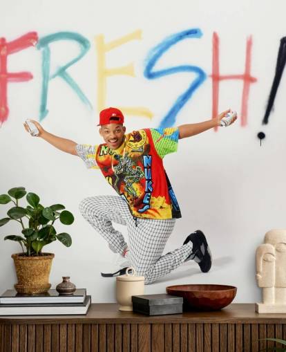 colorful will smith wallpaper mural called Will Smith (The Fresh Prince of Bel Air)