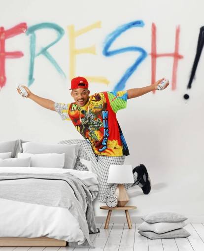 colorido mural de papel pintado de Will Smith llamado Will Smith (El Príncipe Fresco de Bel Air)