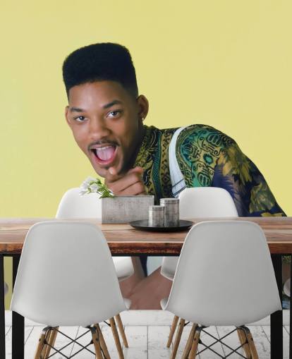 Wandbild aus Fernsehserien mit dem Titel Will Smith (The Fresh Prince of Bel Air) II für Schlafzimmer und Heimbüros