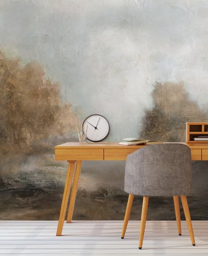 light brown abstract wallpaper mural called Creekside Stillness by Carol Robinson light brown abstract wallpaper mural called Creekside Stillness by Carol Robinson