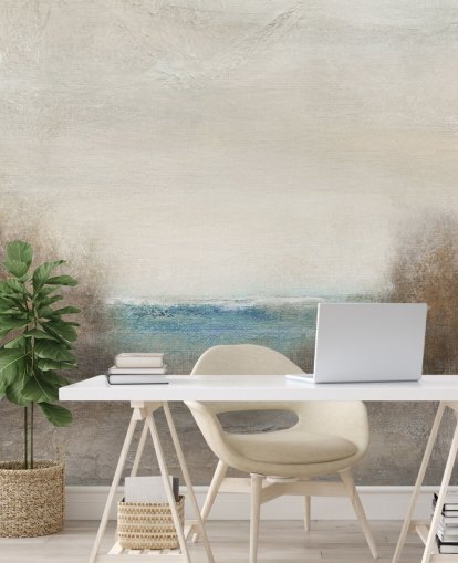 abstract seascape wallpaper mural called Distant Breakers by Carol Robinson