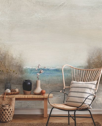 abstract seascape wallpaper mural called Distant Breakers by Carol Robinson