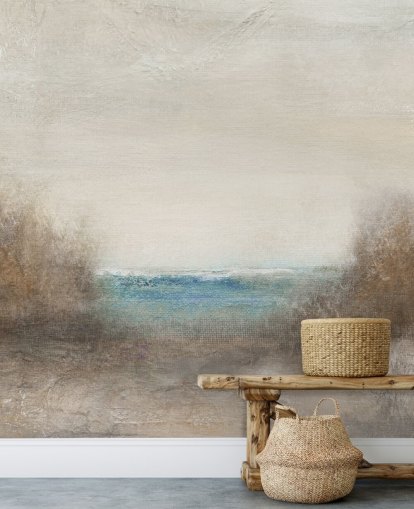 papier peint mural abstrait de paysage marin appelé Distant Breakers par Carol Robinson papier peint mural abstrait de paysage marin appelé Distant Breakers par Carol Robinson