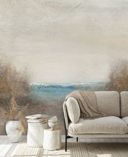 abstract seascape wallpaper mural called Distant Breakers by Carol Robinson