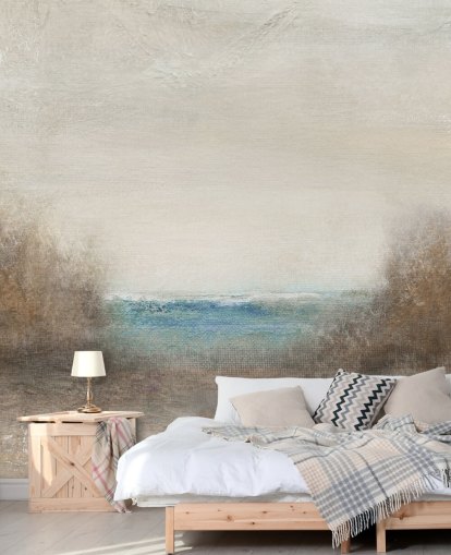 papier peint mural abstrait de paysage marin appelé Distant Breakers par Carol Robinson papier peint mural abstrait de paysage marin appelé Distant Breakers par Carol Robinson